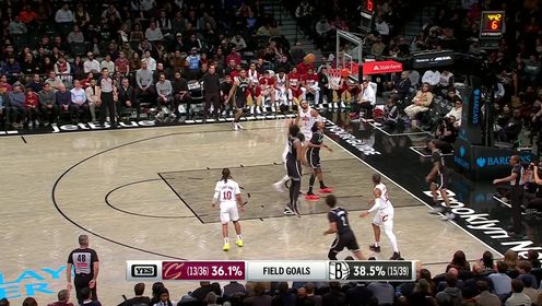 米切尔26+5 阿伦16+20 拉塞尔7中1&伤退 骑士撕破篮网取5连胜