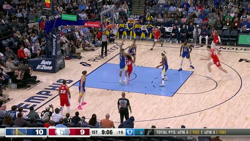 库里12记三分轰52+10+8+5断 莫兰特36+6 勇士擒灰熊升第五