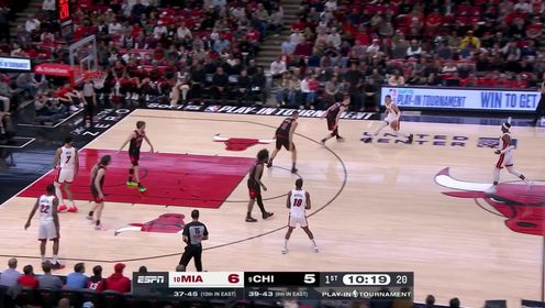 附加赛-希罗38+5 维金斯20+9 吉迪25+10 热火淘汰公牛