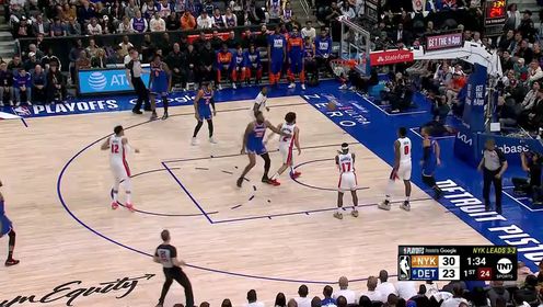 布伦森40分&三分绝杀 CC23分 尼克斯拒绝抢七淘汰活塞战绿军