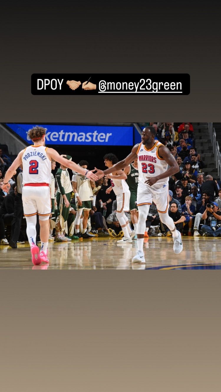 真会来事✍️追梦刚说想再拿个DPOY 波姐社媒就晒2人合照支持