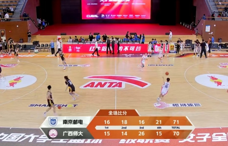 CUBAL女篮全国赛-倪诗睿压哨上篮绝杀 南京邮电险胜广西师大