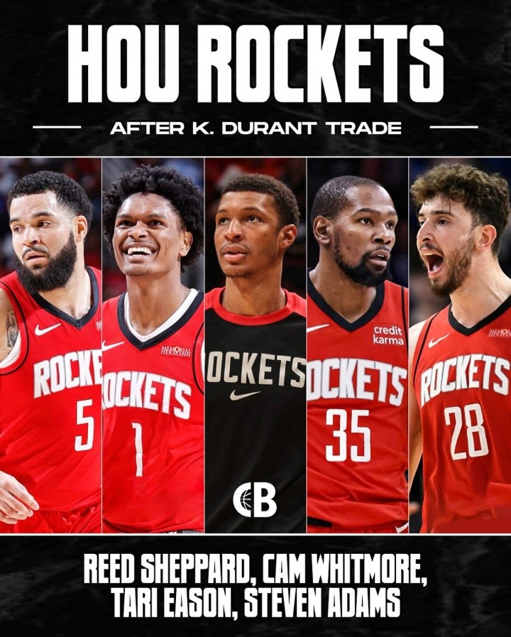 什么水平？火箭双向名额满了14+3名单：杜兰特+申京+阿门领衔