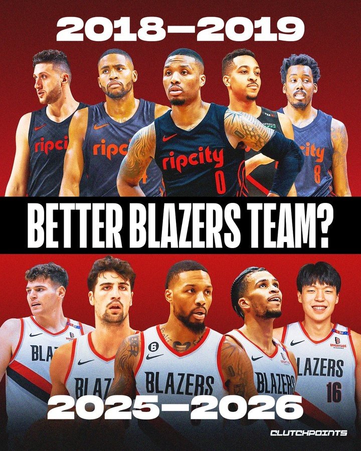 杨瀚森在列！美媒发问：现今的开拓者比2019年双枪那支更强吗？