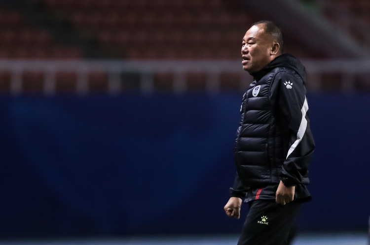 主教练张军：很多球员本赛季第一次比赛 我们和中超球队还有差距